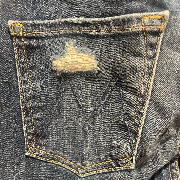 MOTHER High Waisted Looker Ankle Fray - Wicked Wildflower - Picture 8 of 15